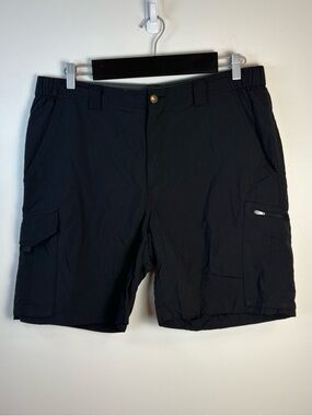Columbia Men’s Black Cargo Shorts Size 36 Omni-Shade Utility, Outdoor, Camping
